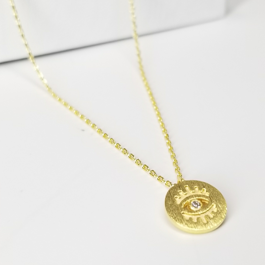 Nwt Minimalist Evil Eye Necklace